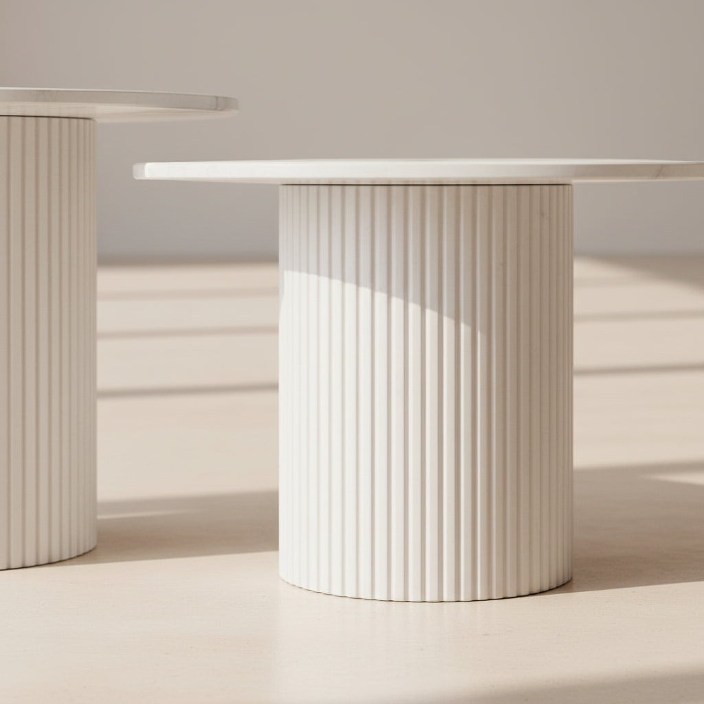 Bexley — Table basse en céramique marbre blanc — vue 4