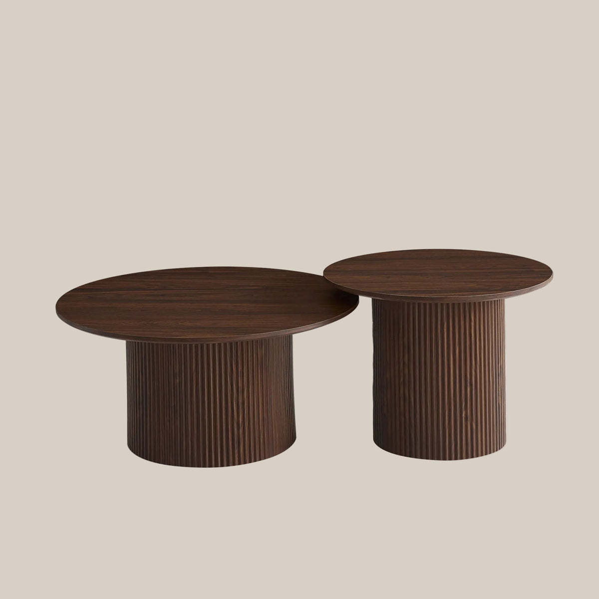 Firwood — Table basse en bois effet noyer — vue 1