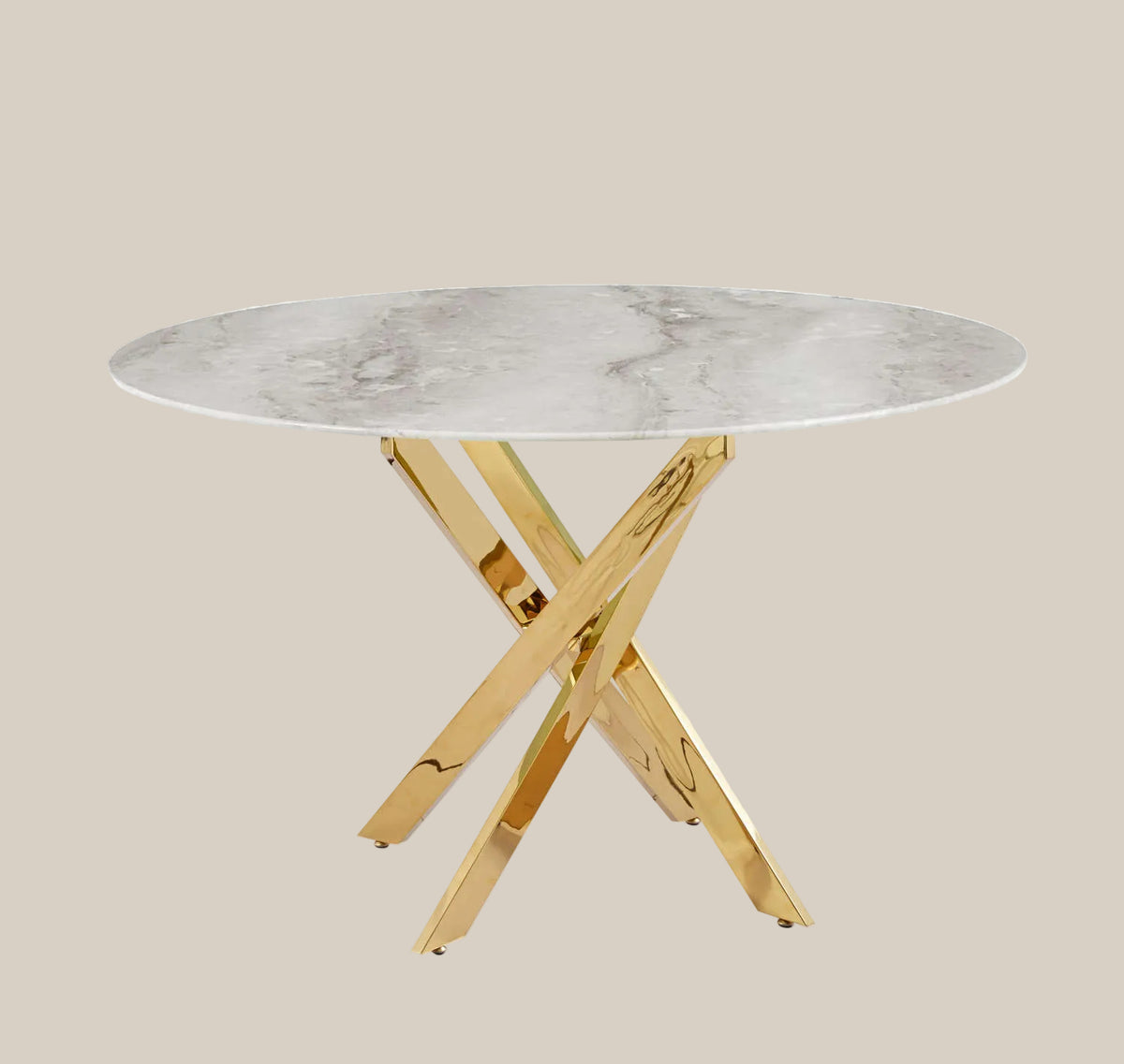 Gresfold — Table à manger en marbre effet gris — vue 3