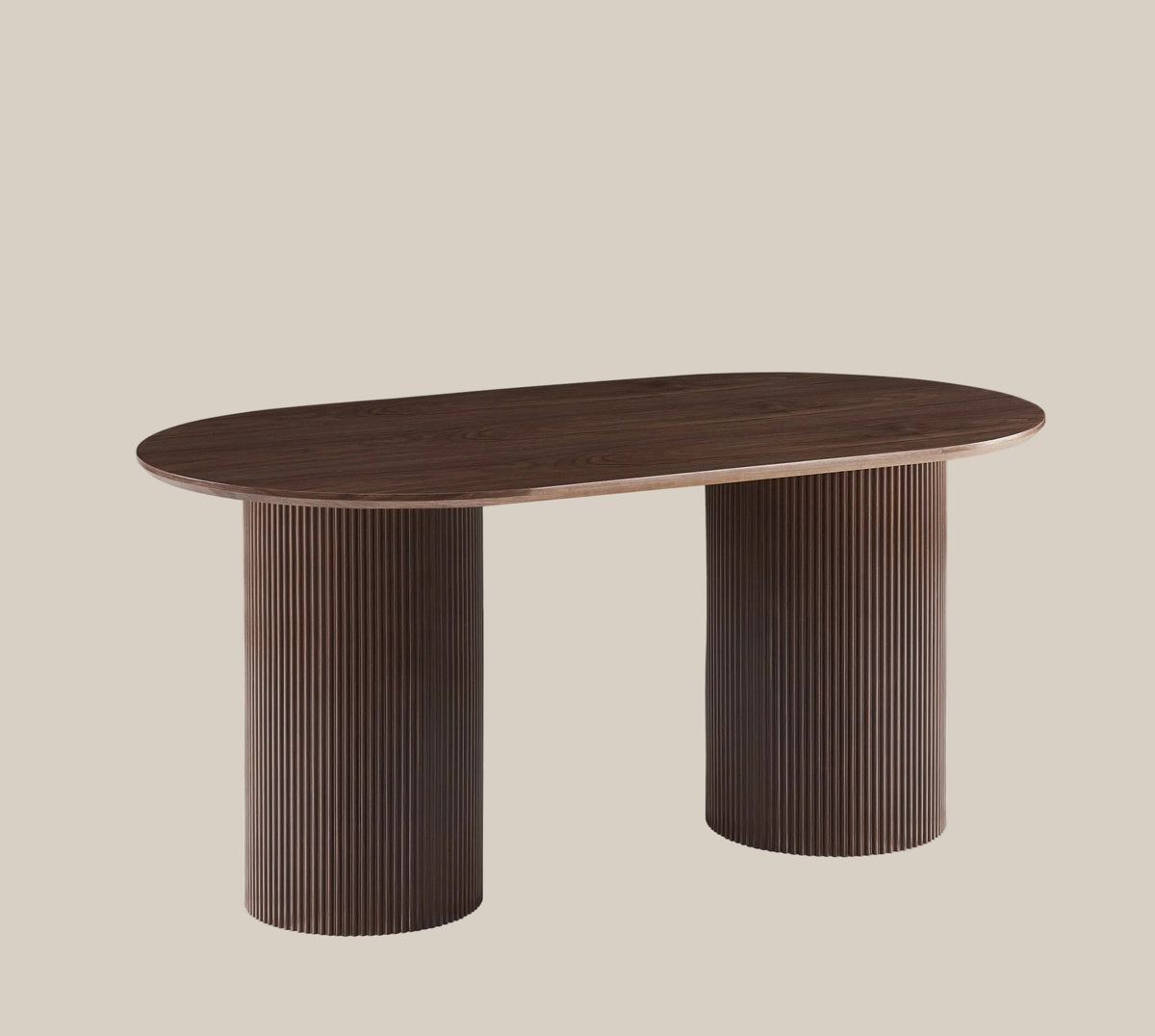 Penborne — Table à manger en effet bois noyer — vue 3