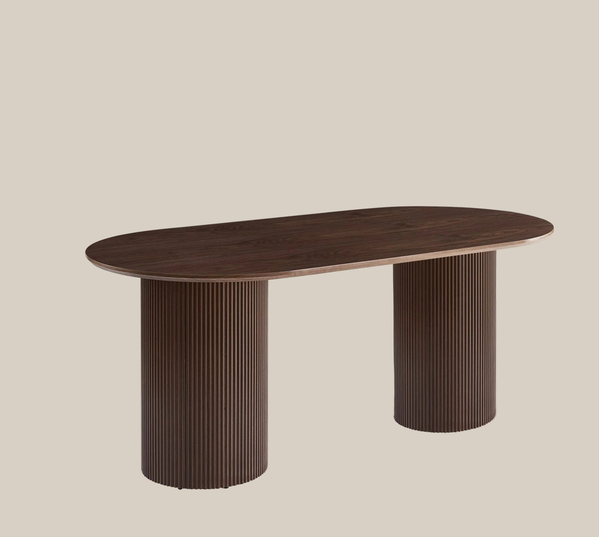Ingwood — Table à manger en effet bois noyer — vue 3