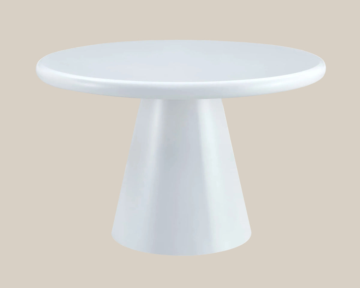 Verborne — Table à manger finition blanc — vue 3