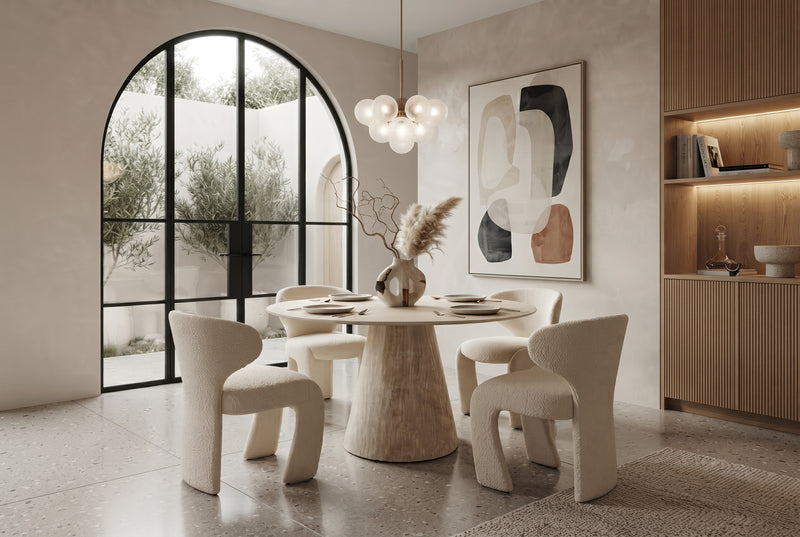 Vercliff — Table à manger ronde en MDF