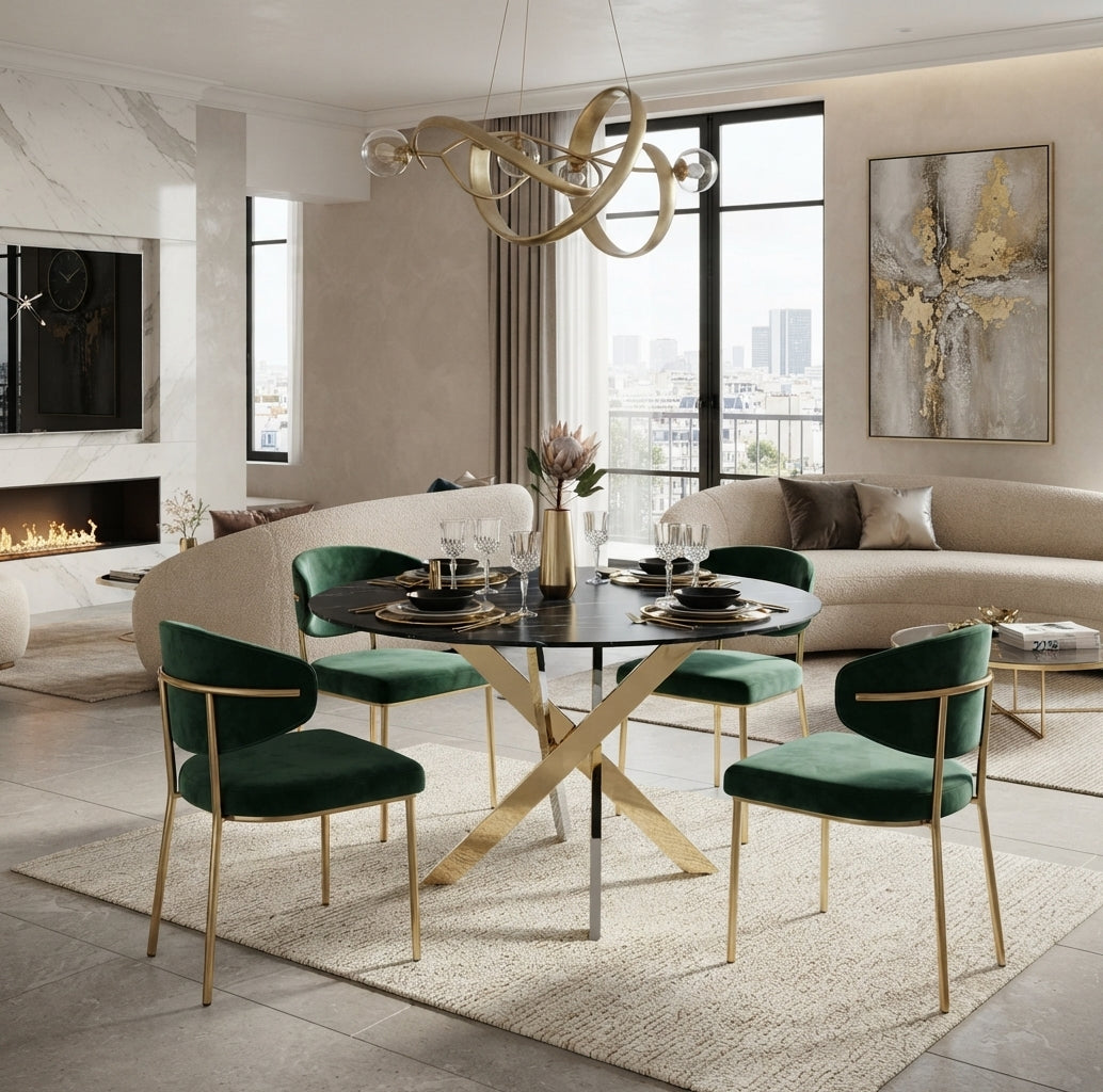 Stencote — Table à manger ronde en verre — vue 2