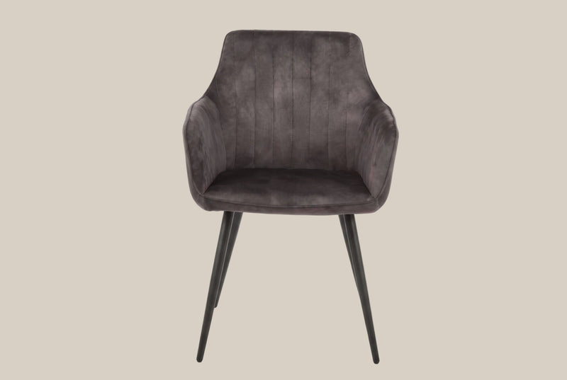 Ravensby — Chaise coque design gris anthracite