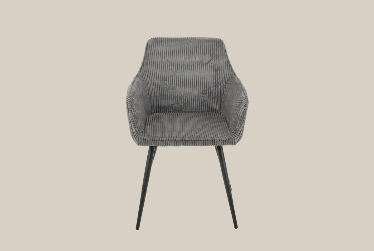 Somerton — Chaise coque design anthracite — vue 2