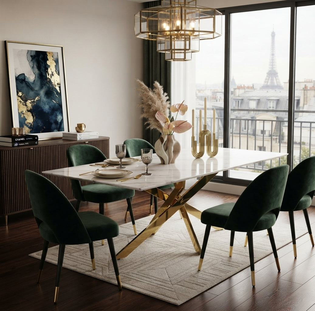 Wraydon — Table à manger en verre — vue 2