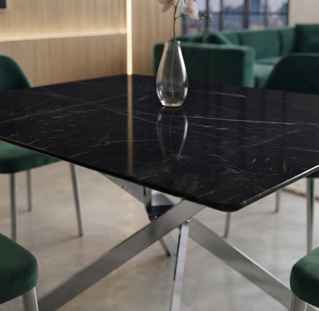 Saxgarth — Table à manger en verre — vue 1