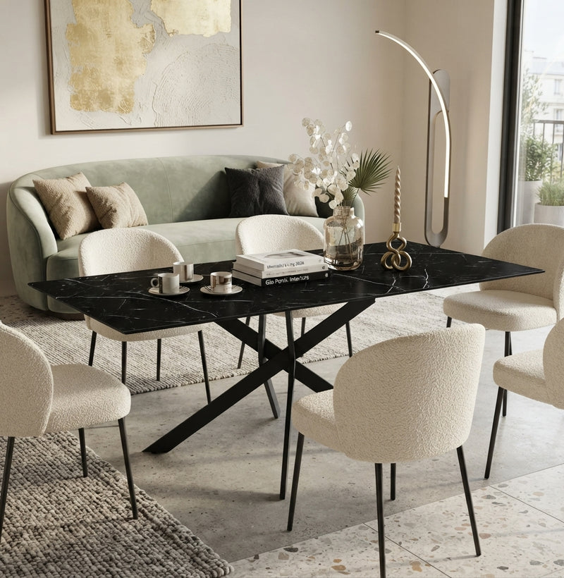 Thaxton — Table à manger en verre