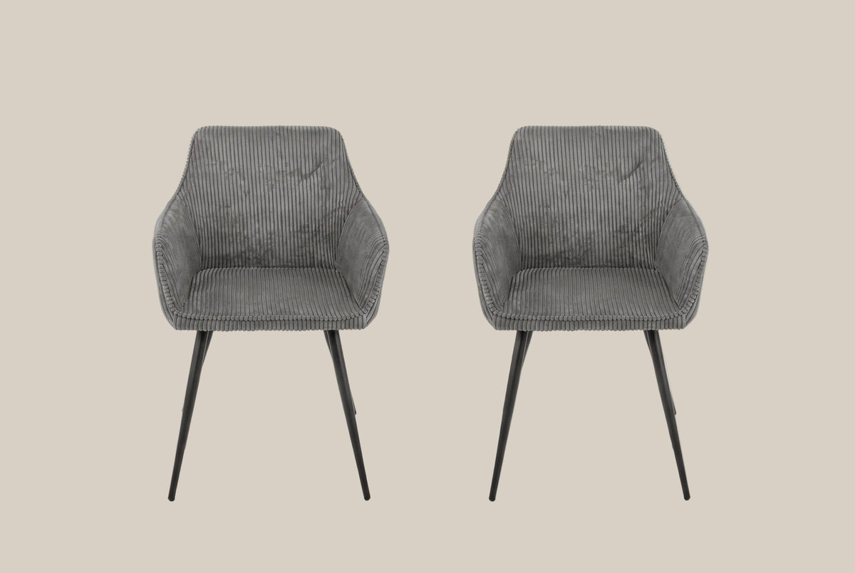 Somerton — Chaise coque design anthracite — vue 4