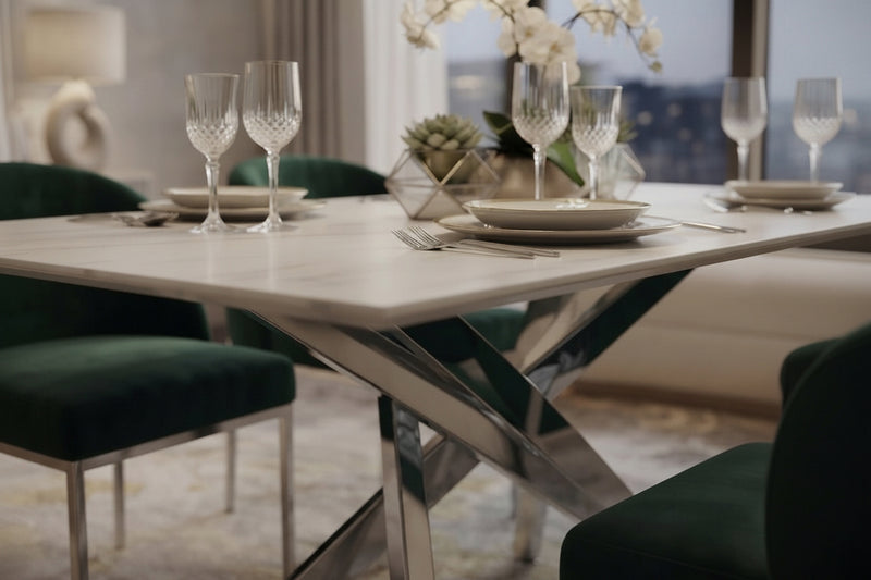 Ledridge — Table à manger en verre en situation