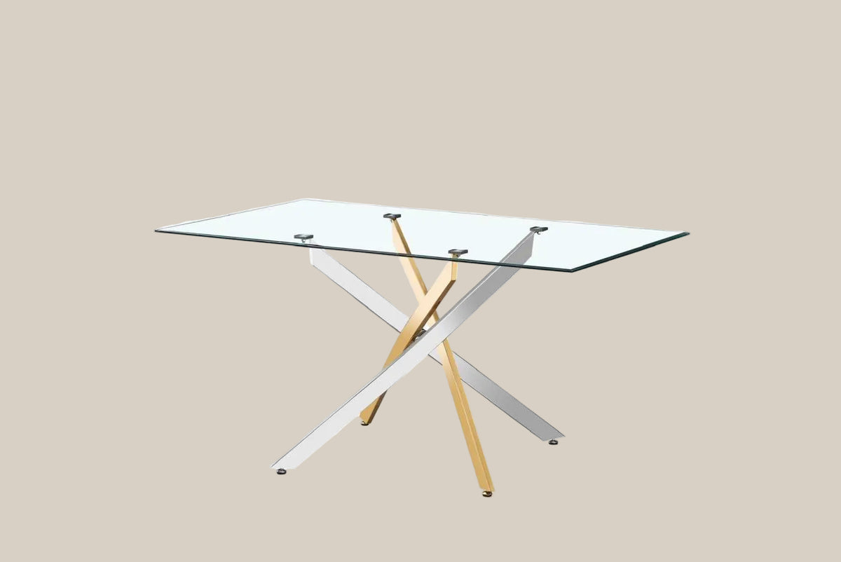 Ormcroft — Table à manger en verre transparent — vue 3