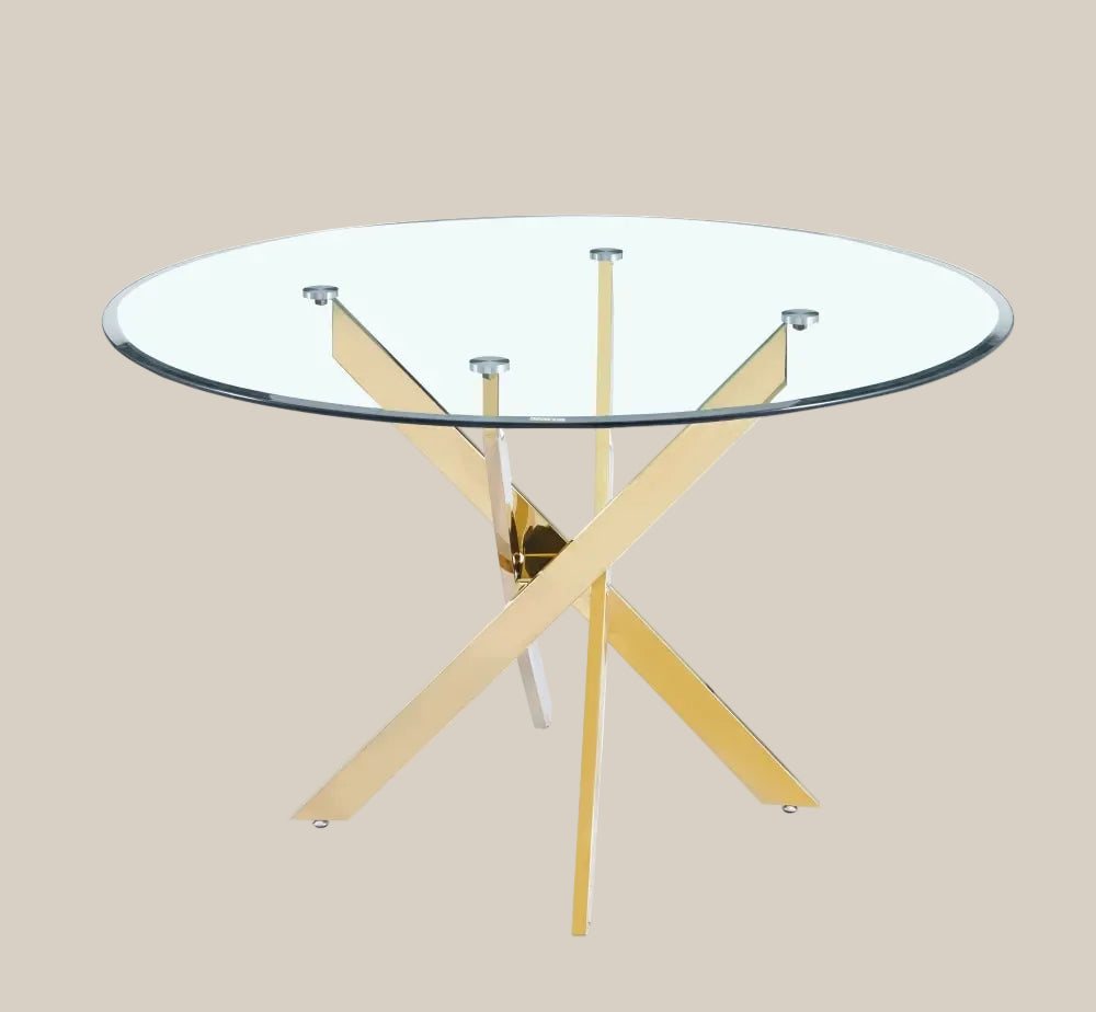 Warwood — Table à manger en verre transparent — vue 3
