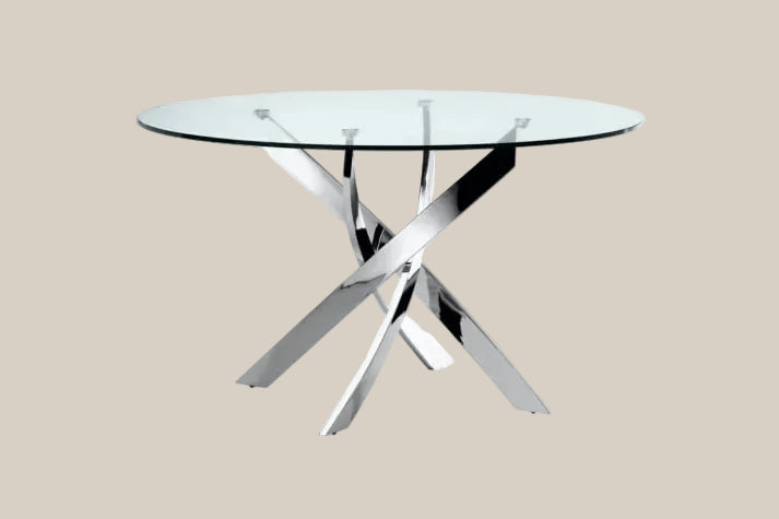 Harlholt — Table à manger ronde en verre — vue 3
