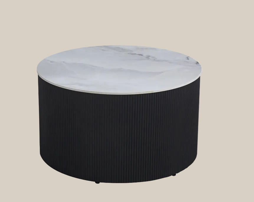 Barclay — Table basse en céramique marbre gris — vue 1