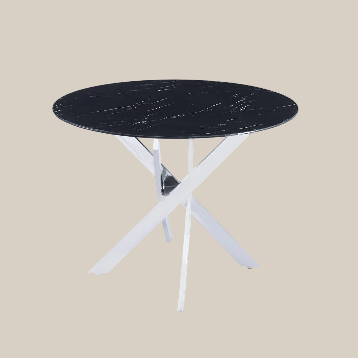 Ashdale — Table à manger ronde en verre — vue 3