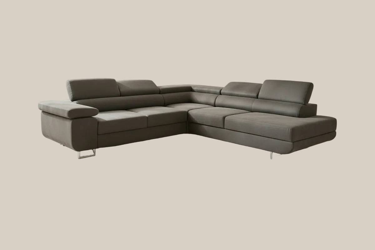 Marlowe — Canapé d'angle droit, gris anthracite — vue 3
