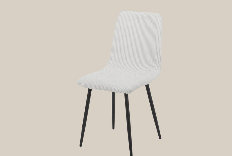 Oldbury — Chaise en coque design beige, piètement non spécifié