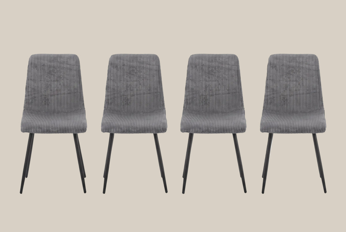 Oldbury — Chaise en coque design gris, piètement non spécifié — vue 4