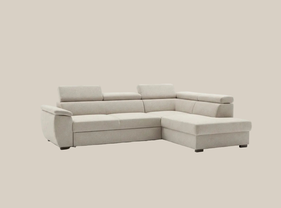 Westwood – Canapé d'angle convertible en velours — vue 5
